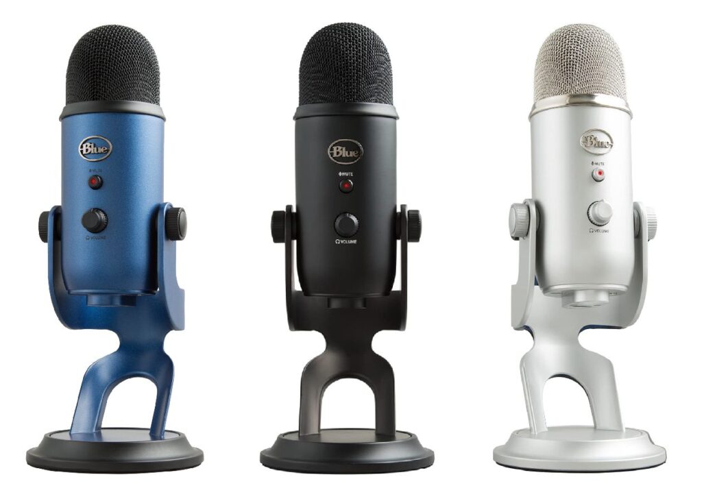 Blue Yeti micr&oacute;fono USB disponible en varios colores, para streaming y podcast